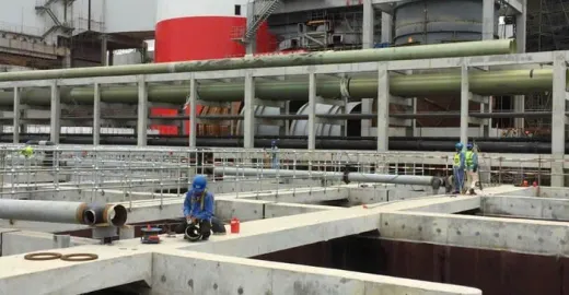 Bể bê tông phủ Vinyl Ester chống hóa chất