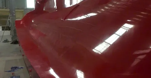 Bề mặt composite Vinyl Ester chống ăn mòn màu đỏ