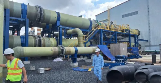 Bể bê tông phủ Nhựa Vinyl Ester chống ăn mòn